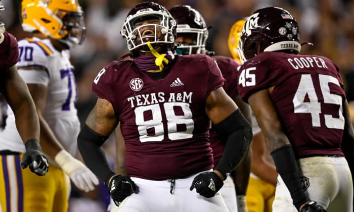 Texas A&M defensive lineman Walter Nolen